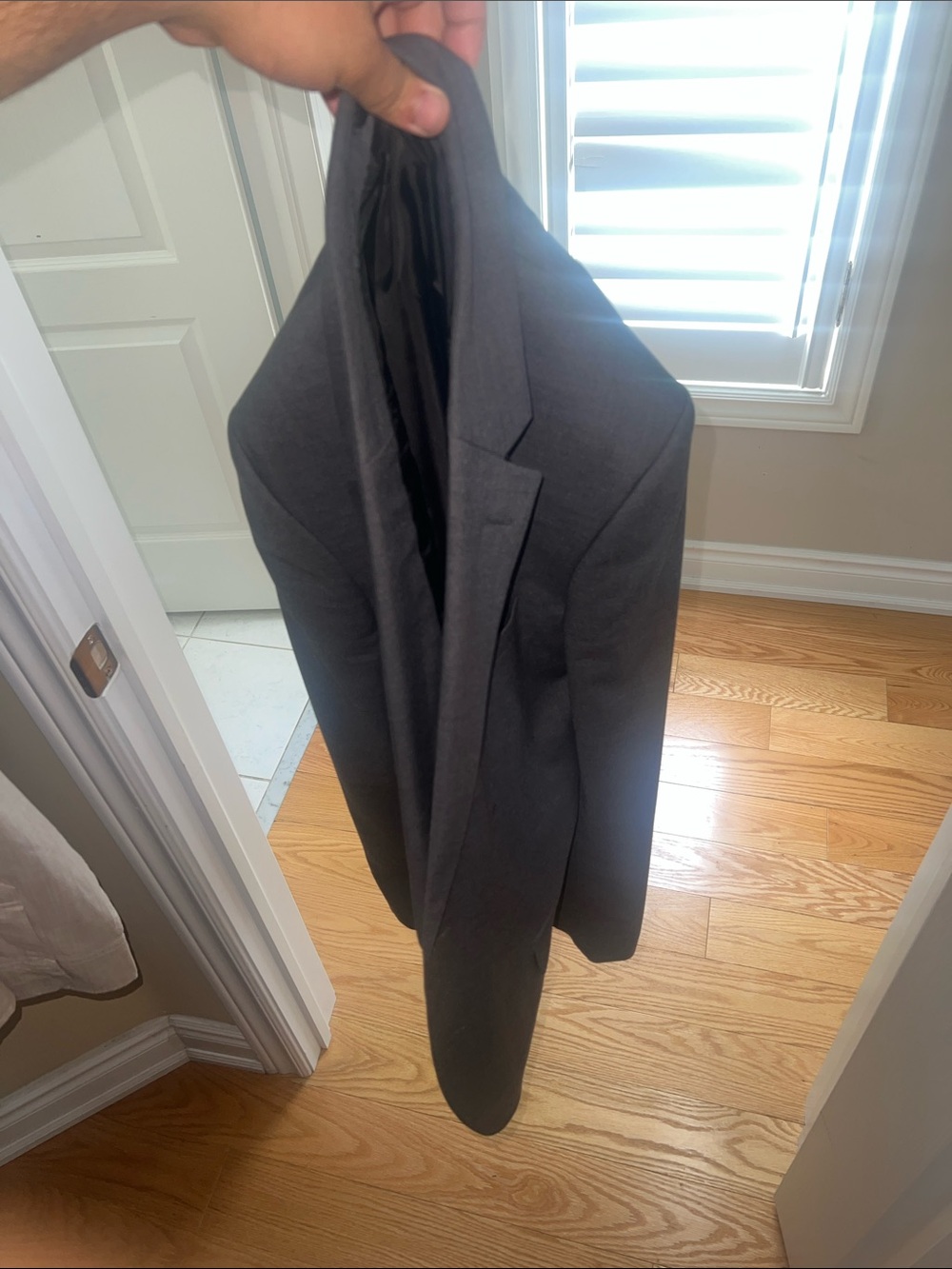 Men's Gray Tailored Blazer Jacket